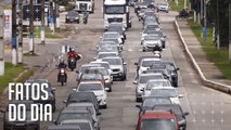 Congestionamento é registrado na BR-316 em retorno do feriado de Carnaval