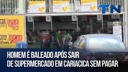 Homem é baleado após sair de supermercado em Cariacica sem pagar