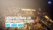 Descubrimiento monumental: desentierran un asombroso tesoro del año 400 repleto de joyas de oro y plata