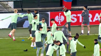 Spurs train ahead of Europa League trip to AZ Alkmaar