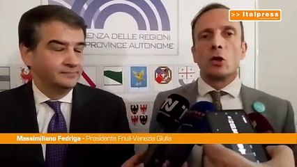 Fedriga "Regioni invierannno proposta sulle politiche di coesione"