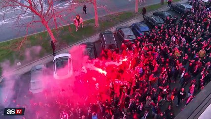 ASÍ VIVIERON EL DERBI LOS ULTRAS DEL ATLÉTICO DE MADRID