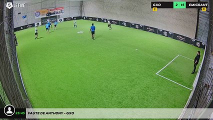 Faute de Anthony - Gxo