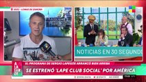 🤩 Así vivió SERGIO LAPEGÜE el estreno de LAPE CLUB SOCIAL por la pantalla de América TV