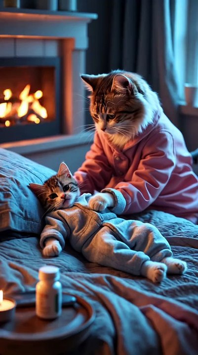 Small cat baby