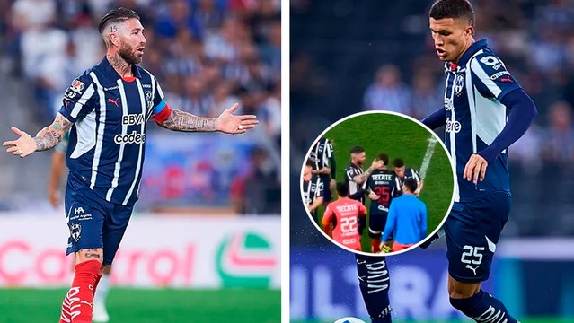 Sergio Ramos se viraliza por polémico regaño a Deossa tras victoria de Rayados sobre Santos