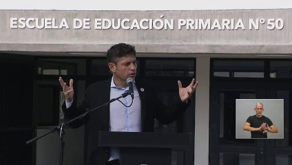 Axel Kicillof: “Seguimos invirtiendo en la educación pública, creemos en la justicia social y en la igualdad de derechos"