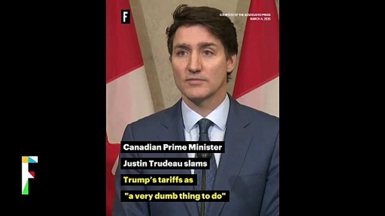Canadian Prime Minister Justin Trudeau slams Trump’s tariffs as "a very dumb thing to do"