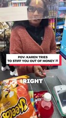 Karen tries to stiff you out of money 🤣🤣