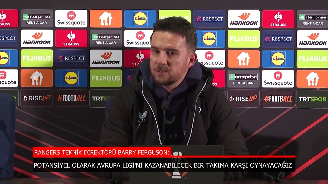 Rangers Teknik Direktörü Barry Ferguson: Fenerbahçe kupayı alacak potansiyele sahip
