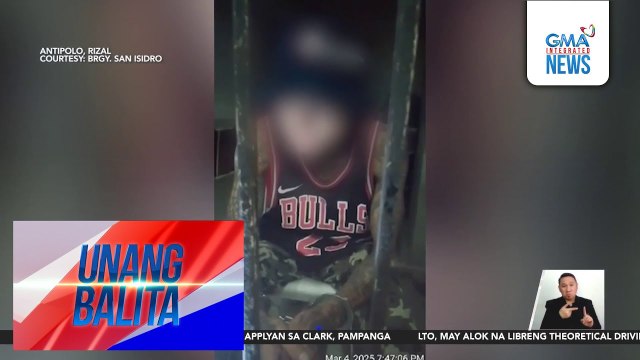 Lalaking bagong-laya, balik-kulungan matapos holdapin at tutukan ng baril ang isang estudyante | Unang Balita