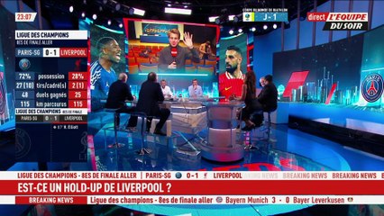 PSG 0-1 Liverpool : Hold-up des Reds ? - L'Équipe du Soir - extrait