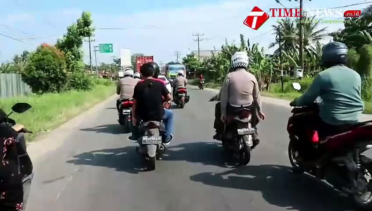 KECELAKAAN SAAT ARUS MUDIK LEBARAN, POLRES SERDANG BEDAGAI INVENTARISIR JALAN RUSAK