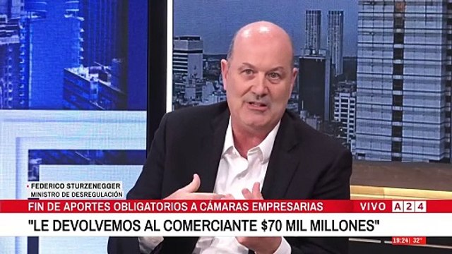 A24.com - 📢STURZENEGGER EN A24 HABLA DEL ＂MONOPOLIO＂ DE SADAIC ＂Vos como artista si querés pod