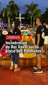 [GUYANE] Incinération du Roi Vaval sur la place des Palmistes