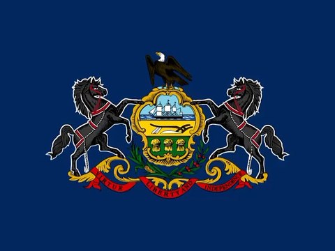Flag of Pennsylvania. Bendera Pennsylvania. Pennsylvania Flag. Flag of Pennsylvania State. Bendera Negara Bagian Pennsylvania. Pennsylvania State Flag. Flag of State of Pennsylvania. State of Pennsylvania Flag. Bendera Pensilvania.