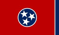 Flag of Tennessee. Bendera Tennessee. Tennessee Flag. Flag of Tennessee State. Bendera Negara Bagian Tennessee. Tennessee State Flag. Flag of State of Tennessee. State of Tennessee Flag.