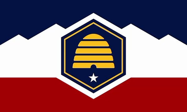 Flag of Utah. Bendera Utah. Utah Flag. Flag of Utah State. Bendera Negara Bagian Utah. Utah State Flag. Flag of State of Utah. State of Utah Flag.