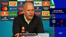 Slot reflects on 'lucky' win at PSG