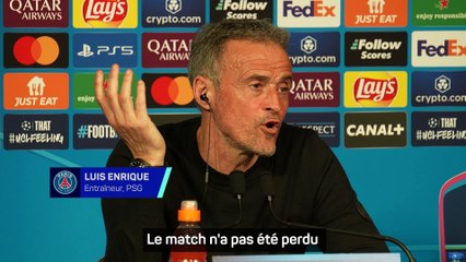 PSG - Enrique : "Totalement injuste"