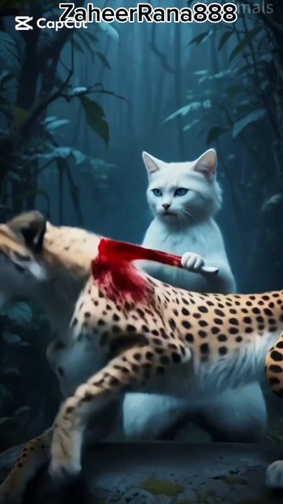 Cat and tiger