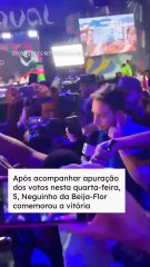 Neguinho da Beija-Flor comemora e ergue troféu da escola vitoriosa: 'Encerrando a carreira' #shorts