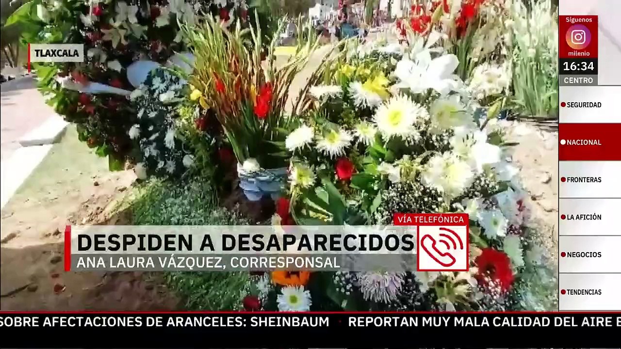 En Tlaxcala sepultan a 5 jóvenes desaparecidos en Oaxaca, hallados muertos en un vehículo