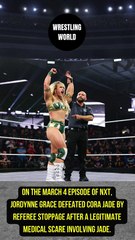 Jordynne Grace VS. Cora Jade ended in referee stoppage.