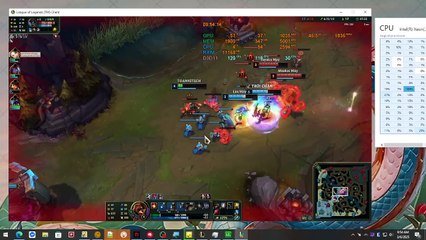 League of Legends 5 vs 5 all mid - 1 drop fps