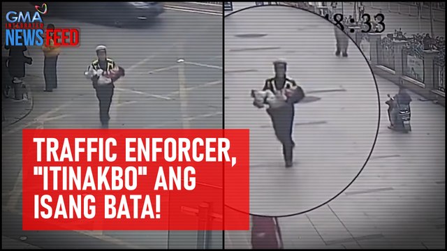 Traffic enforcer, itinakbo ang isang bata! | GMA Integrated Newsfeed