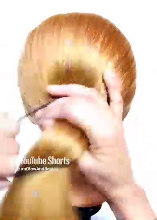 Elegant Bun Hairstyle for Wedding Party #shorts #reels #viral #hairstyle #hair