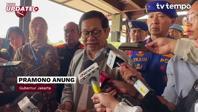 Pramono Pantau Banjir dari Udara, Normalisasi Sungai Jadi Hal Utama