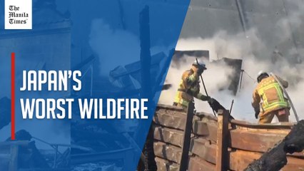 Rain offers relief in Japan's worst wildfire in 50 years