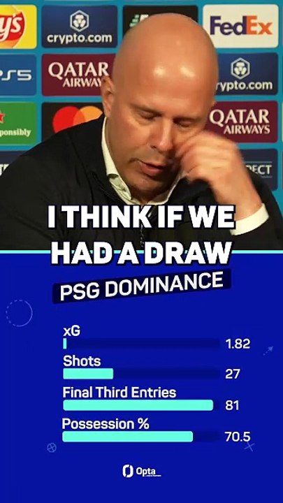 Slot admits Liverpool were LUCKY to beat PSG