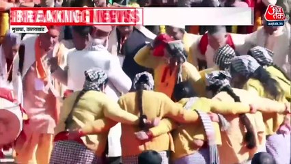 मुखवा में ग्रामीणों ने रासो-तांदी नृत्य के साथ किया PM मोदी का स्वागत; देखिए तस्वीरें