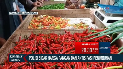 Polri-Disperindag Sidak Harga Pangan di Pasar Pekalongan dan Antisipasi Penimbunan