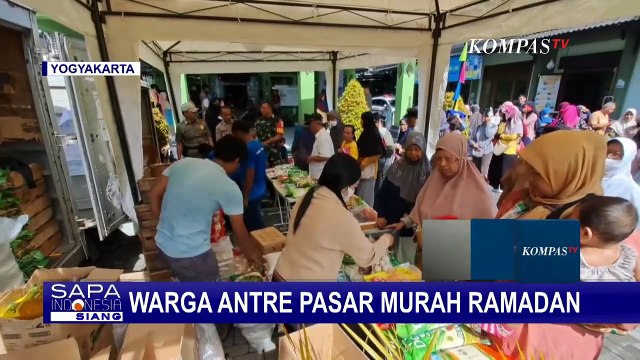 Operasi Pasar Ramadan di Yogyakarta, Warga Antusias Berburu Sembako Murah