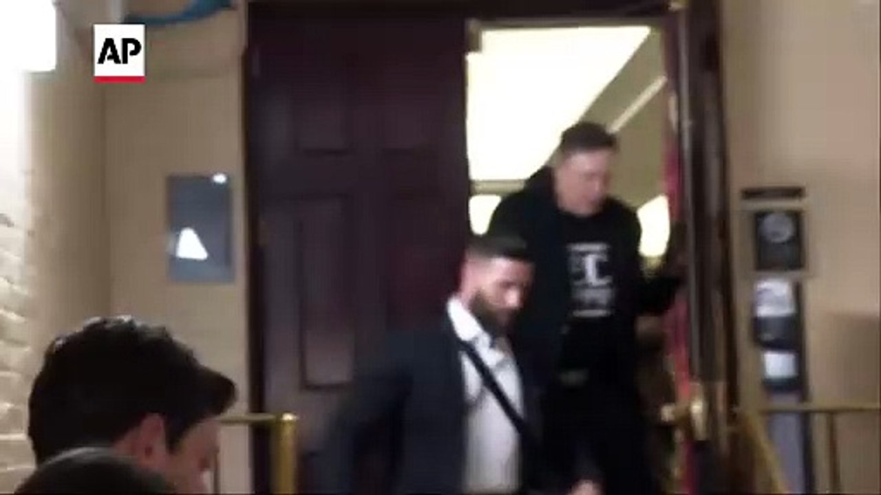 Elon Musk leaves Capitol Hill after DOGE meeting with Republicans