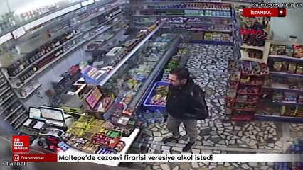 İstanbul'da cezaevi firarisi veresiye alkol istedi; bıçak çekip mermer fırlattı