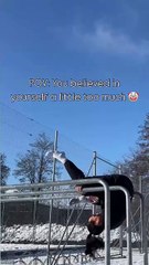 Woman Attempting Stalder Press Fails