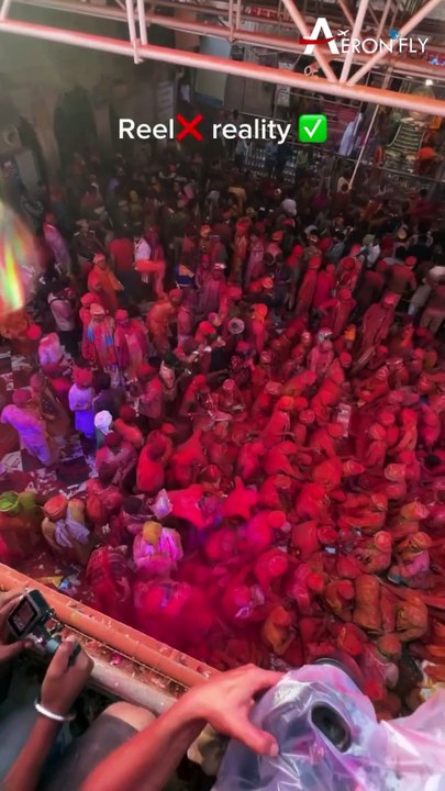 Barsana in Holi: Reality vs. Social Media Reels 🌸💃 | AeronFly | Make Your Safar Suah