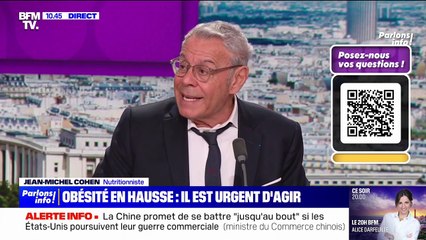 Obésité: "Cette ultra-consommation de produits sucrés est un vrai problème", note le nutritionniste Jean-Michel Cohen