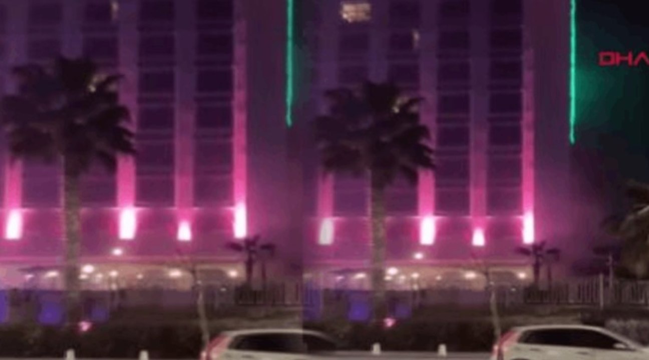 Otelin spor salonundaki yangın paniğe neden oldu