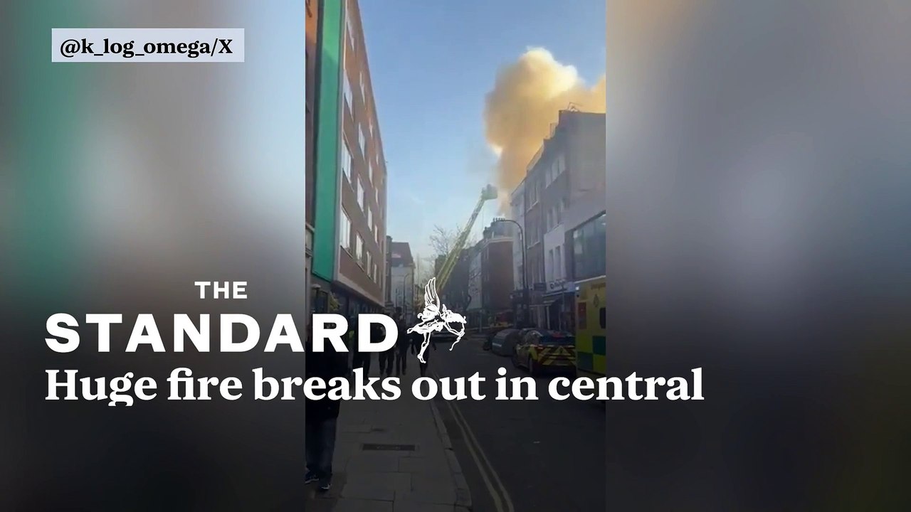 Tottenham Street fire: Blaze breaks out sending smoke billowing across central London skyline