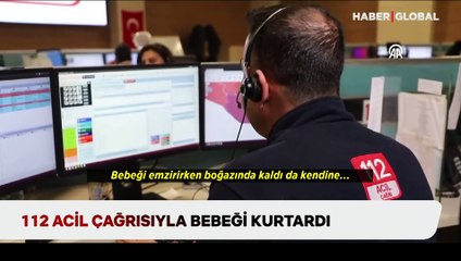 112 acil çağrısıyla boğulan bebeği kurtardığı anlar sosyal medyada gündem oldu