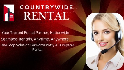 Portable Toilet & Dumpster Rental Service at Countrywide Rental