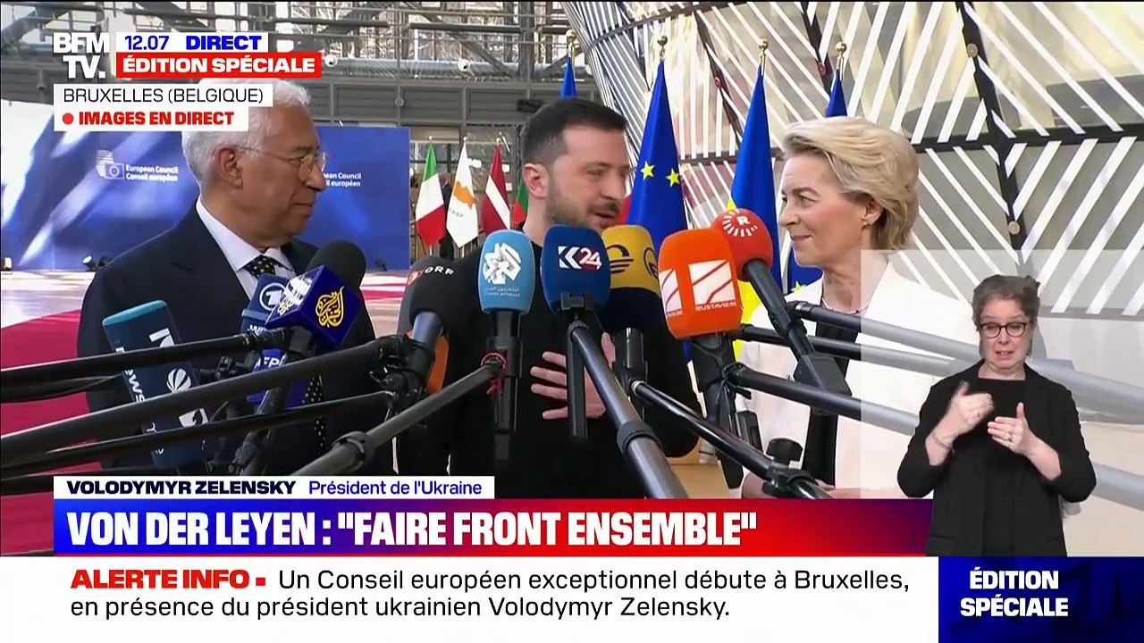 Volodymyr Zelensky remercie les dirigeants européens pour leur "message fort de soutien"