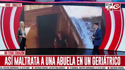 Tremendo video muestra cómo maltratan a una abuela en un geriátrico