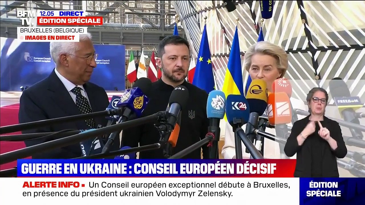 Conseil européen sur l'Ukraine: "Il est très important que nous fassions front ensemble", affirme Ursula von der Leyen