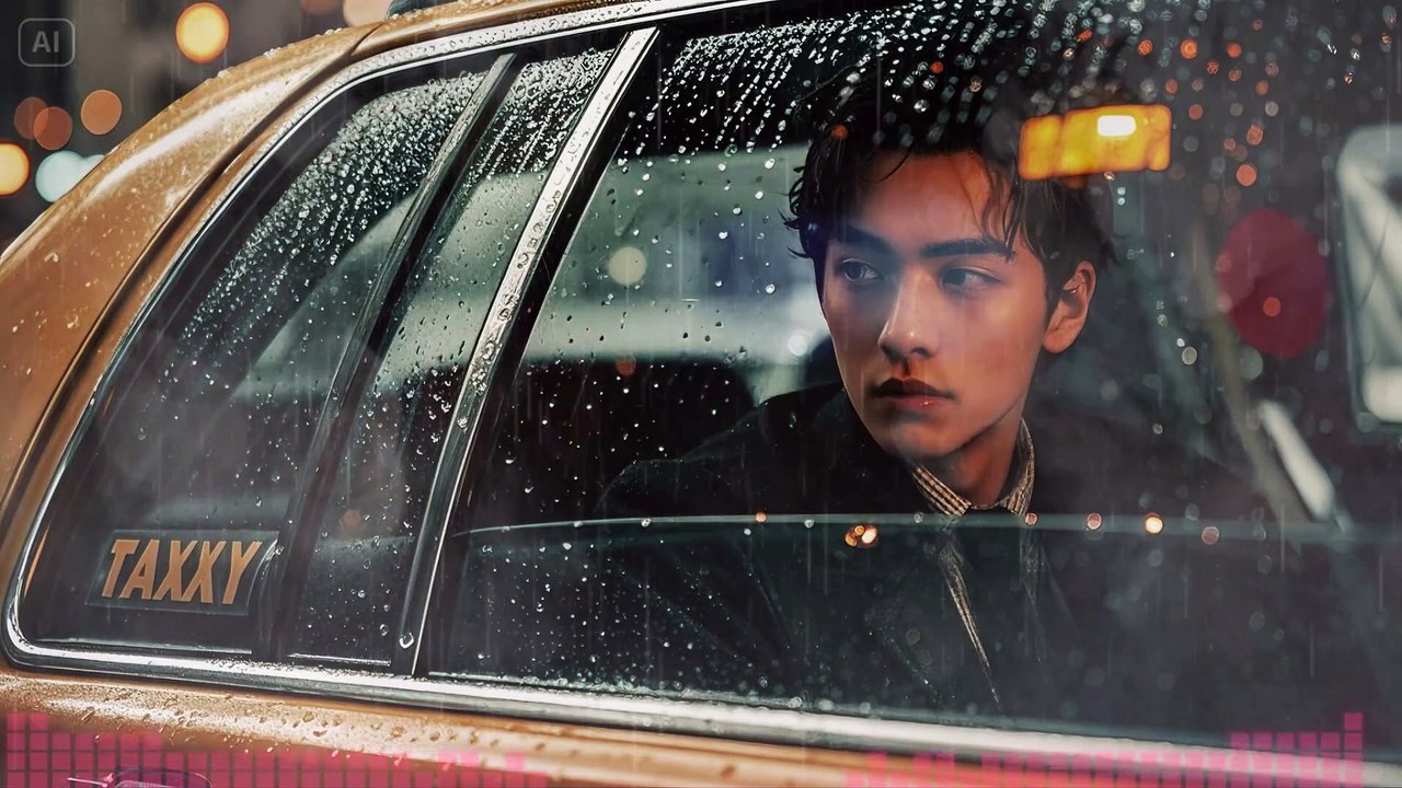 Rainy Night: Relaxing Music & Window View for Sleep & Study